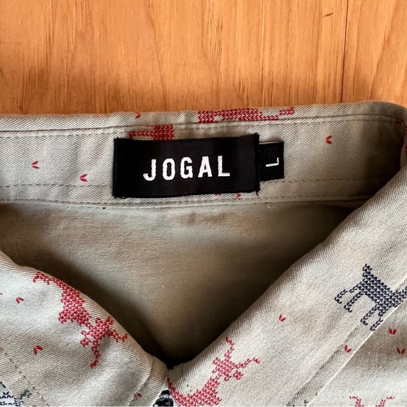 JOGAL CHRISTMAS HOLIDAY COTTON SHIRT  SIZE L  NEW - Picture 5 of 9